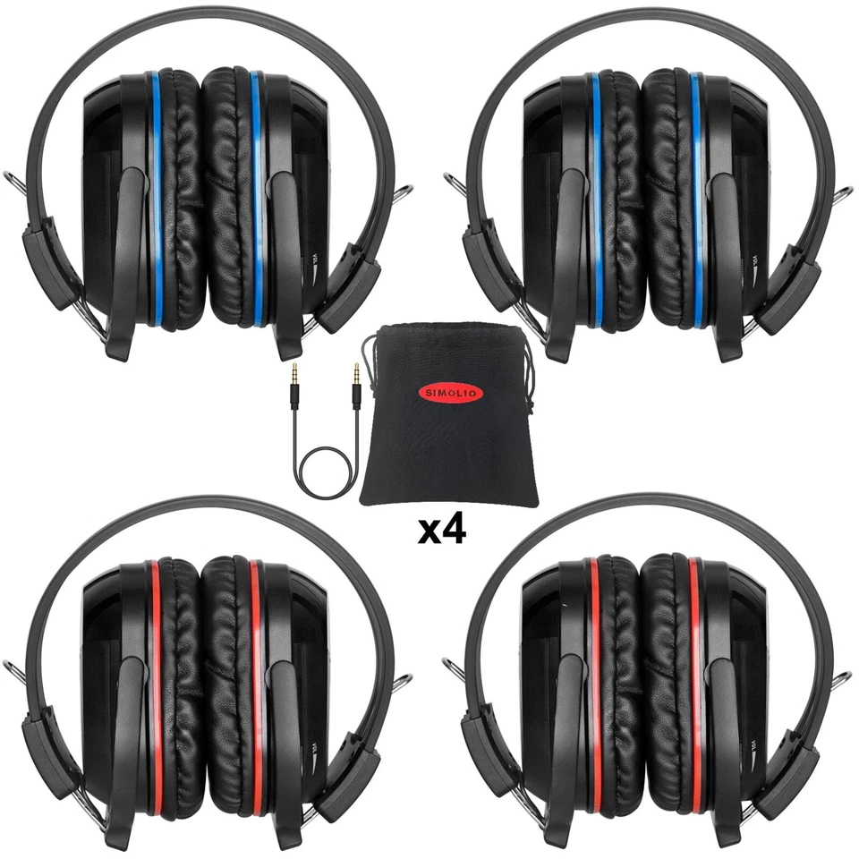 SIMOLIO Wireless Headphones for Buick Enclave 2002-2017 DVD system  New (4pack) - Image 1 of 4
