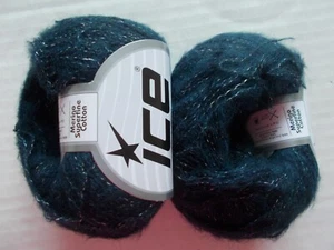 Ice Yarns Merino Superfine Cotton yarn, navy blue, lot of 2 (330 yds ea) - Picture 1 of 2