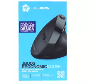 JLab JBuds Ergonomic Wireless Mouse - Black - Picture 1 of 4