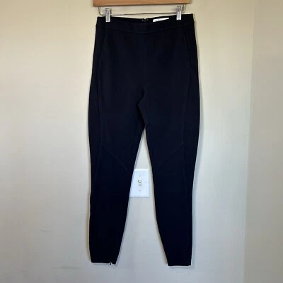 Reiss Tessa Navy Jodhpur Style Panel Ankle Zip Thick Leggings Trousers 6 - Image 1 of 4