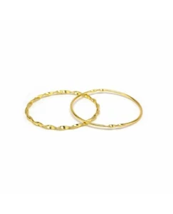 Vestopazzo DD11086S - Bracciale 2 bengles ondulati, in ottone - Picture 1 of 1