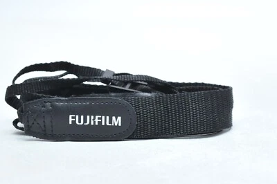 Correa para el cuello para cámara digital Fujifilm negra de nailon sin espejo Foto 1 de 2