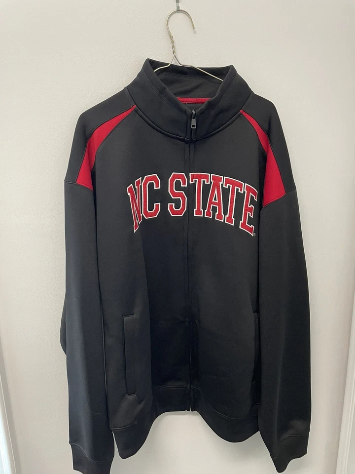 Chaqueta atlética NC State Wolfpack cremallera completa manga larga pista XL 0824 Foto 1 de 4