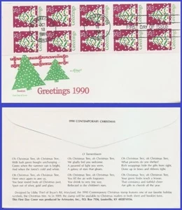 Árbol de Navidad USA3 #2516a U/A ARTMASTER FDC BKLT - Imagen 1 de 1