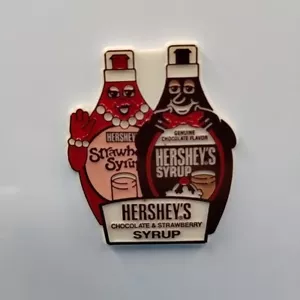 Vintage Hershey's Schokolade & Erdbeersirup Kühlschrank Kühlschrankmagnet Kunststoff - Bild 1 von 8