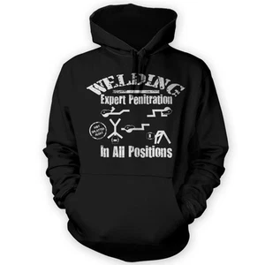 Welding Hoodie -x12 Colours- Gift Present Funny Mechanic Yoga Classic - Picture 1 of 15