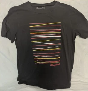 Maryland Terrapins Under Armour Women’s Heat Gear Short Sleeve T-Shirt -M-NWT - Picture 1 of 1