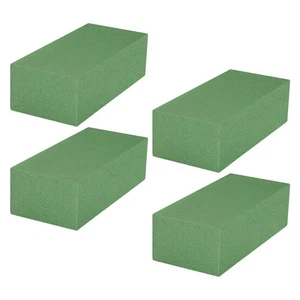 4 Pezzi Schiume Fiori Orologio Composizione Floreale Schiume Mattoni Floreali - Foto 1 di 12