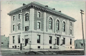 1908 NORFOLK, Nebraska Postcard "POST OFFICE AND FEDERAL BUILDING" Street View - Picture 1 of 2