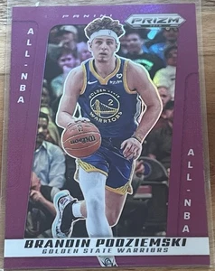2024-25 Panini Prizm Deca All-NBA Purple Brandin Pooziemski /99 Warriors  - Bild 1 von 2