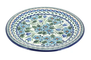 Blue Rose Polish Pottery Ballina Dinner Plate - Picture 1 of 2