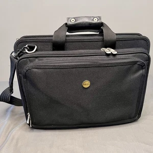 VTG Dell Heave Duty Laptop Black Shoulder Messenger Bag 18x6.5x13” - Picture 1 of 9