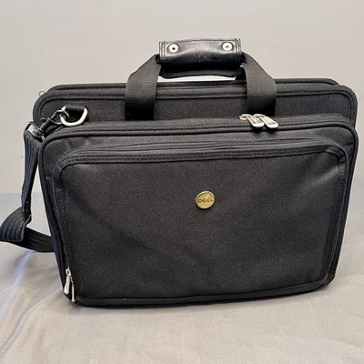 "Bolso mensajero de hombro negro para computadora portátil Dell Heave Duty de colección 18x6,5x13""" Foto 1 de 4