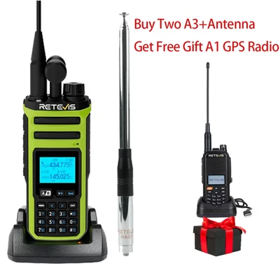 Radioaficionado A3 Ham Portátil Doble Banda Transmisión Cuatro Bandas 999 Canales Foto 1 de 4