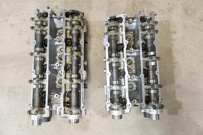 90-92 NISSAN 300ZX COMPLETE ENGINE CYLINDER HEADS SET PAIR R/L NON TURBO 30P OEM Foto 1 de 4