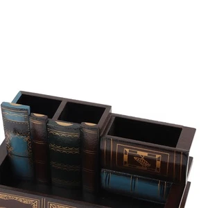 Holz Stifthalter Retro Style Einzigartiges Design Premium Holz Robust Langleb CH - Bild 1 von 23