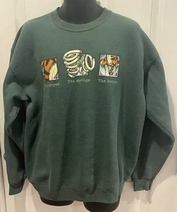 Sudadera De Colección Mickey Inc. Walt Disney World Tigger Verde Talla XL Hecha en EE. UU. - Imagen 1 de 9