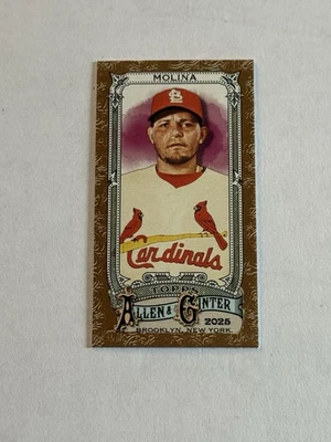 2025 Topps Allen & Ginter - Yadier Molina #51 Gold Border Mini - Image 1 of 2