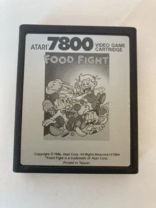 Atari 7800 Game Cartridge Food Fight Untested Sold As Is - Picture 1 of 4