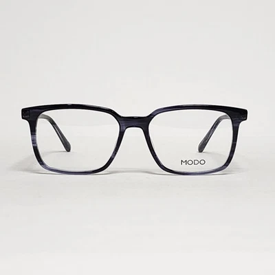 Gafas rectangulares hechas a mano para hombre MODO 6553 en azul a rayas | 50 mm Foto 1 de 4