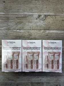 LOTTO DI 3 -LOREAL EVER PURE SIGNATURE KIT RIPARAZIONE SET 3 PEZZI - Foto 1 di 3