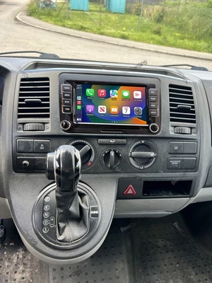 32G Android Auto CarPlay Radio GPS Head Unit 7" For VW T5 Transporter 2010-2015 - Image 1 of 4