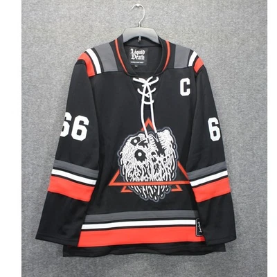 Liquid Death Sudden Death 2男式曲棍球球衣男式大号 — 第 1/4 张图片