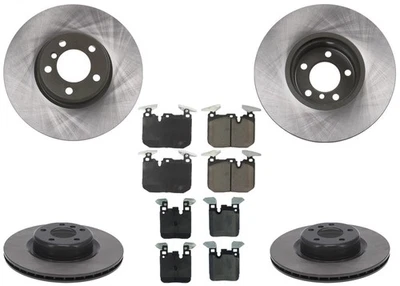 Rotores de freno de disco recubiertos GEO para pinza azul BMW 328i 2012-2015 340 mm y 345 mm Foto 1 de 4