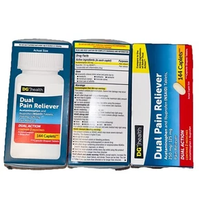 432 Dual Pain Deliver Tablets - Acetaminophen+Ibuprofen 250/125MG Pain Relief Dg - Picture 1 of 4