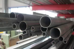 Gewinderohr SG Stahl roh / Stahl verzinkt - Strebe Eisen Zaun Rohr S195/S235 - Bild 1 von 2