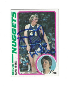 Autographed Signed DAN ISSEL Denver Nuggets 1978-79 Topps Card #81 w/COA