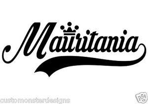 Mauritania ... Mauritania Vinyl Wall Art Quote Decor Words Decals Sticker - Bild 1 von 2