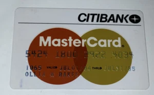CitiBank MasterCard Expired 1985 - Picture 1 of 2