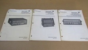 lot 3 Motorola instruction manual Syntor Systems 90S scanner scan indicators - Picture 1 of 5