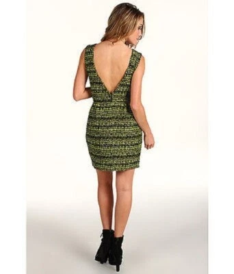 TUCKER BY GABY BASORA ЖЕНЩИН TWED ПЕРЕД СНОМ ОГНИ ПЛАТЬЕ НОВЫЙ С ЯРЛЫКАМИ! XS Xtra-Small - Изображение 1 из 4