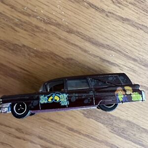 Matchbox Scooby Doo 1963 Maroon Red Cadillac Hearse Diecast Loose