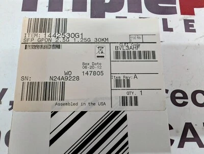 *NEW* ADTRAN 1442530G1 - SFP GPON 2.5G 1.25G 30KM - Image 1 of 4