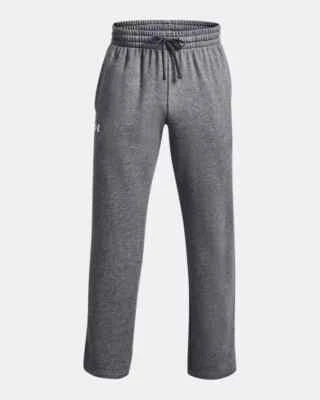 NWT $55 Under Armour Men's Rival Fleece Sweatpants 1379868-012 Gray Mens 5XL - Image 1 of 4