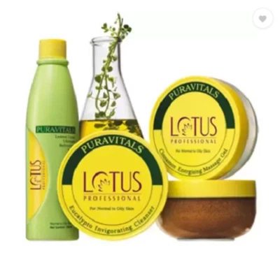 Kit facial de Lotus Professional Puravitals Kit facial/5 artículos en conjunto/paquete de salón Foto 1 de 4