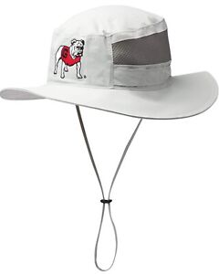 Georgia Bulldogs Columbia Booney ll Omni-Shade Gray Retro Bucket Hat Cap OSFM