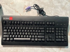 Vintage Key Tronic Lifetime Series Designer-P2 Wired Black Keyboard PS/2 - Picture 1 of 3