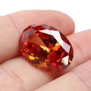 Pietra preziosa sfusa taglio ovale diamante 18x13 mm gioielli artigianato decorativo - Foto 1 di 6