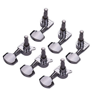 Guitar String Full Closed Tuning Pegs Tuners Machine Heads 3 Left 3 Right R7D5