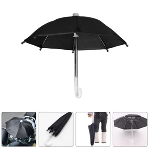 Doll Umbrella Baby Travel Mini Umbrellas Miniature House Accessories Black - Picture 1 of 12