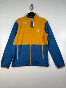 BNWT Penguin By Munsingwear Mens Blueberry Pancake Jacket Blue Yellow Sz Medium - Picture 1 of 13