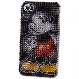 LOT of 2 NEW Authentic Disney Parks Jeweled MICKEY iPhone 4/4s D-Tech Case
