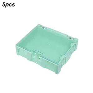 5Pcs/Set SMD SMT Electronic Component Container Case Mini Storage Boxes Kit B - Foto 1 di 15