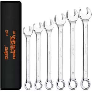 Juego de llaves grandes con bolsa rodante | Métrico | 6 piezas | 23 mm, 24 mm, 26 mm, 27... - Imagen 1 de 7
