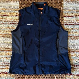 Mammut Eigerjoch Ultralight Hybrid Puffer Vest Blue Full Zip Men's Size 2XL XXL - Picture 1 of 3