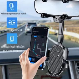 Handyhalterung Rückspiegel KFZ Halter 360° drehbar Handy Smartphone Universal - Bild 1 von 13